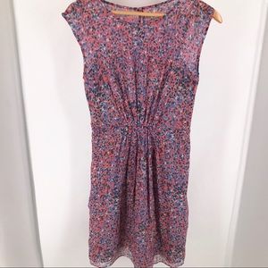 J.Crew Silk Chiffon Watercolor Dot Dress